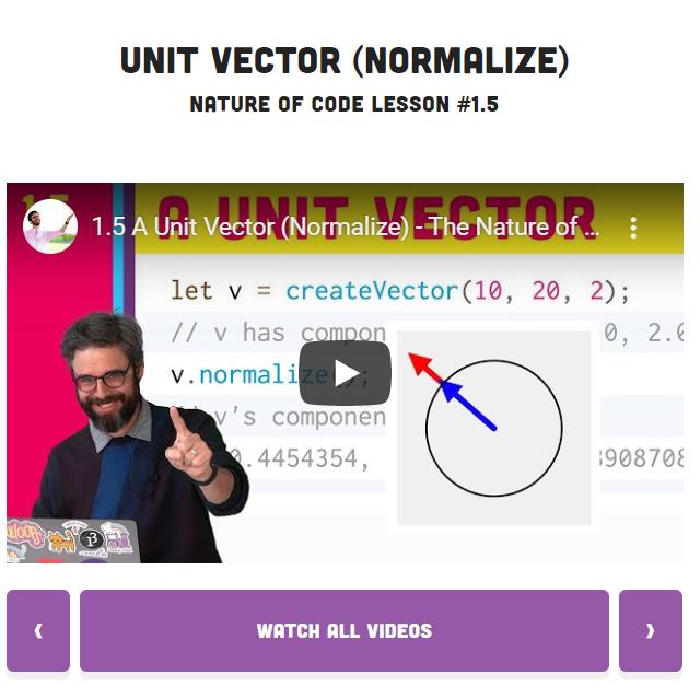 Nature of Code 1.5 单位向量 Blender实现